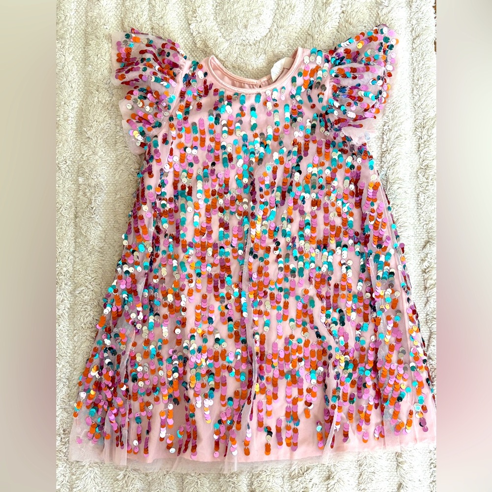 H&M Pink dress with Multicolored Sequins